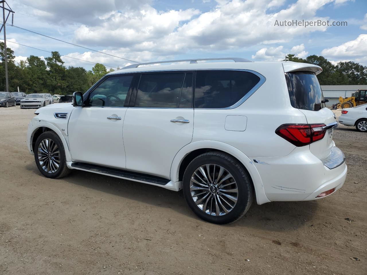 2018 Infiniti Qx80 Base White vin: JN8AZ2NF6J9665165