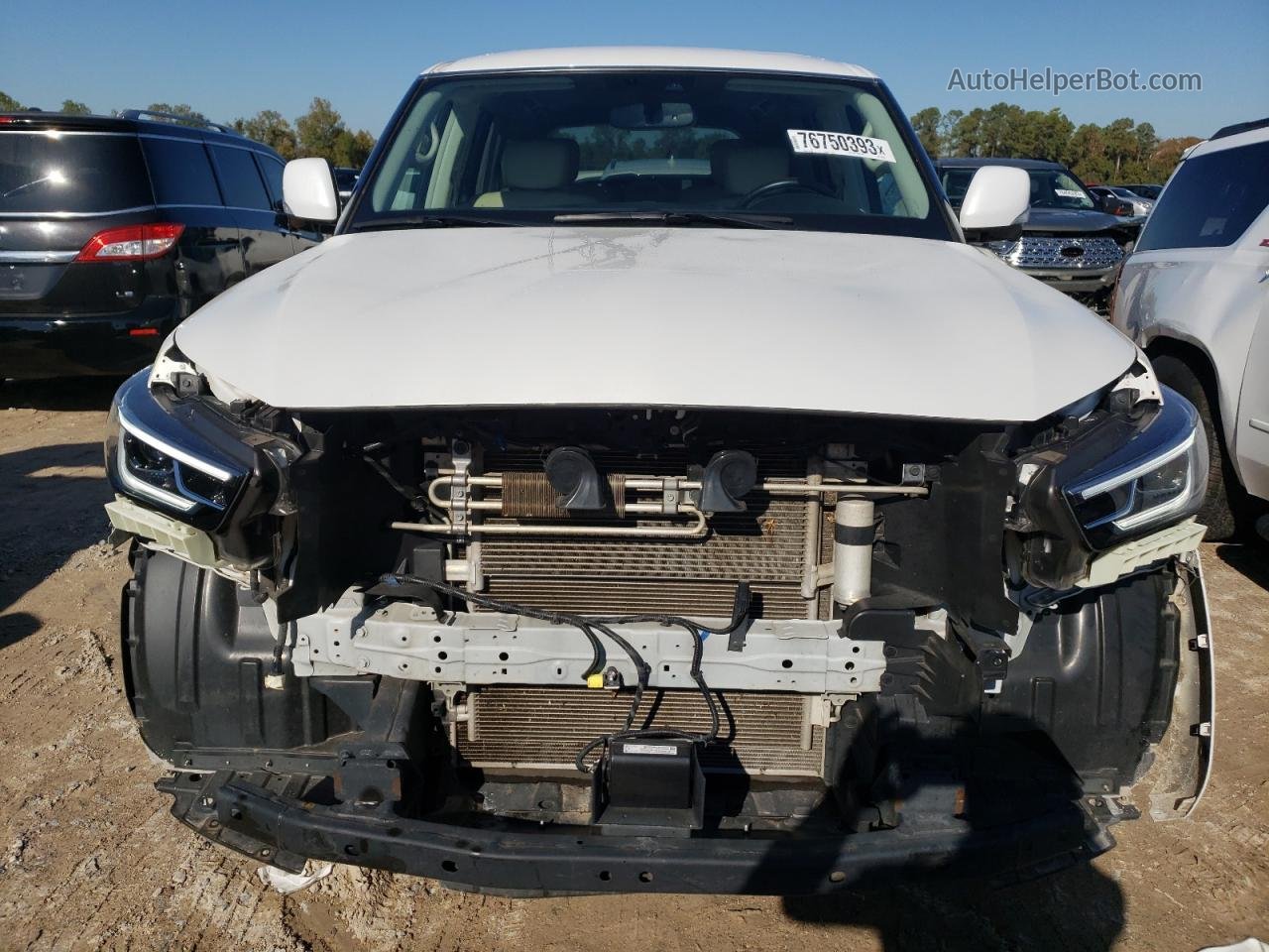 2018 Infiniti Qx80 Base White vin: JN8AZ2NF7J9665210