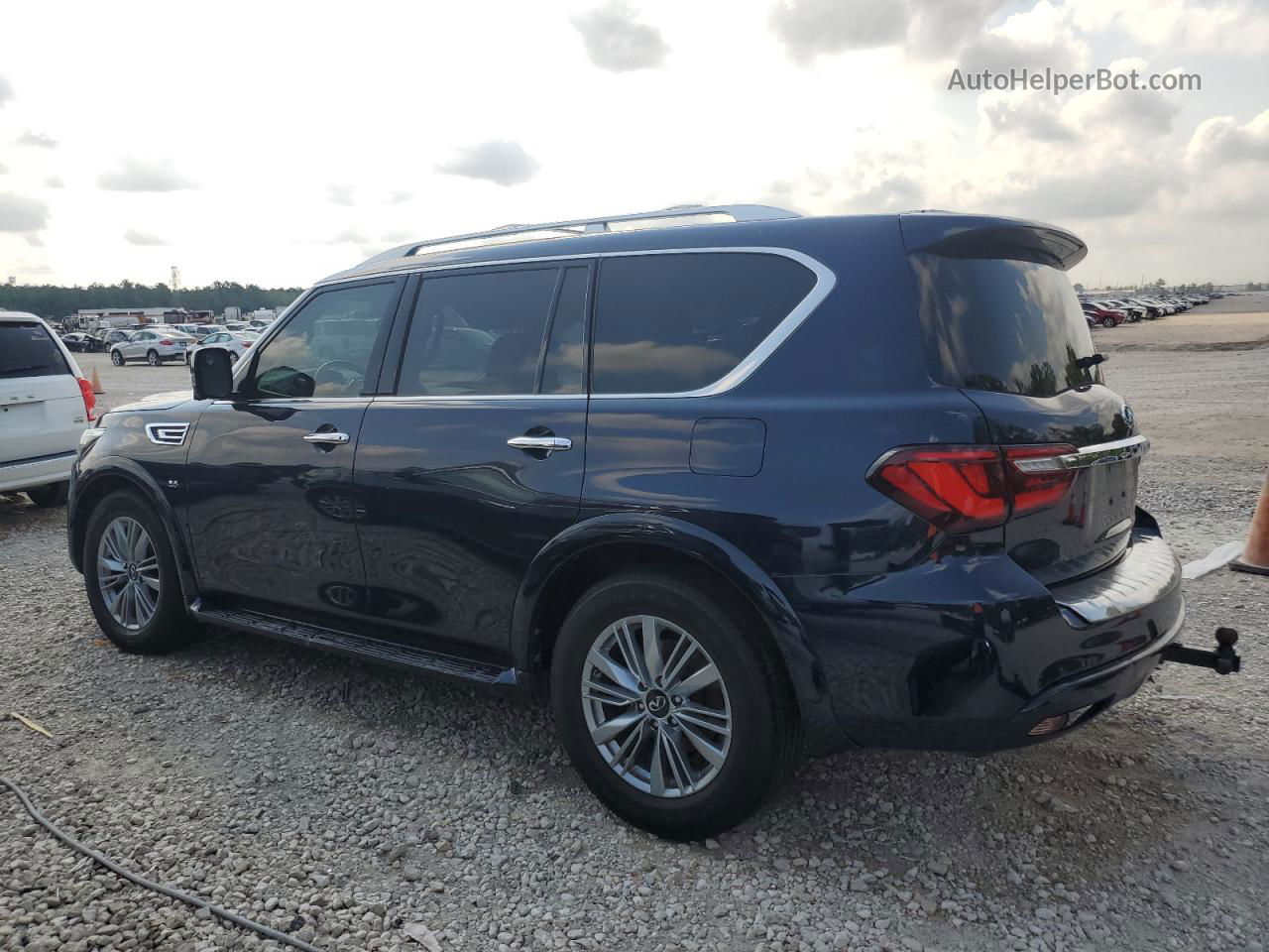 2019 Infiniti Qx80 Luxe Синий vin: JN8AZ2NF7K9680050