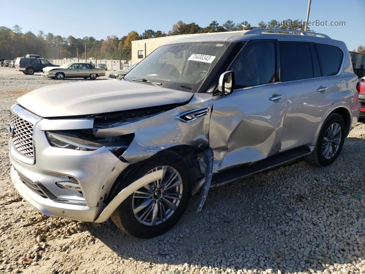 2019 Infiniti Qx80 Luxe Silver vin: JN8AZ2NF7K9685961