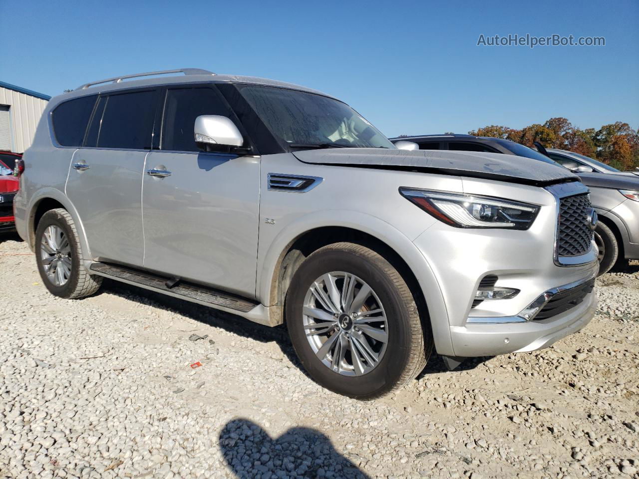 2019 Infiniti Qx80 Luxe Silver vin: JN8AZ2NF7K9685961