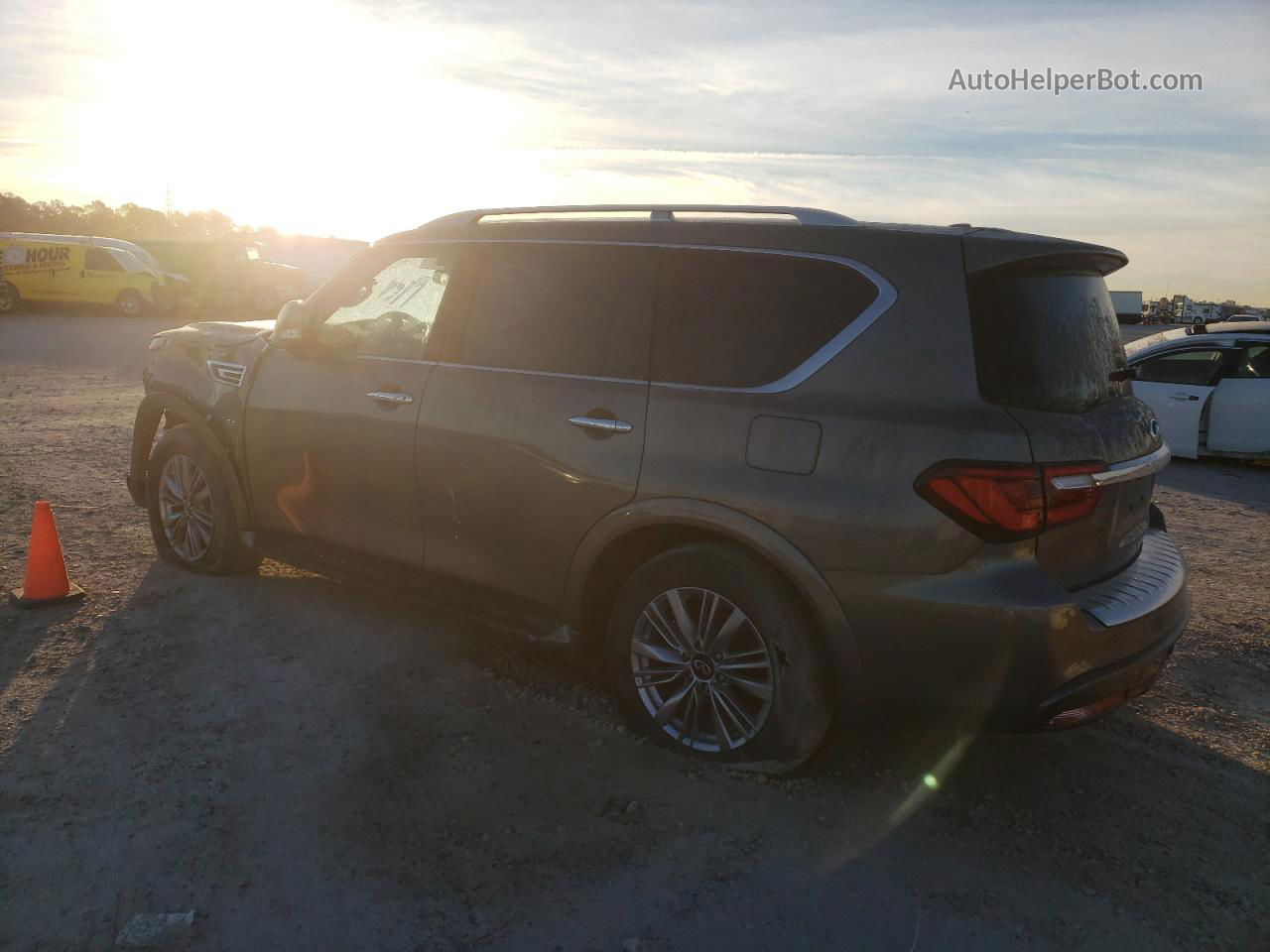 2019 Infiniti Qx80 Luxe Gray vin: JN8AZ2NF7K9687158