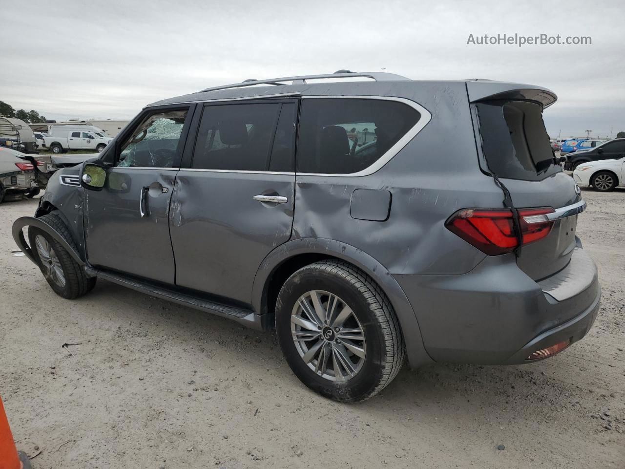 2018 Infiniti Qx80 Base Gray vin: JN8AZ2NF8J9660596