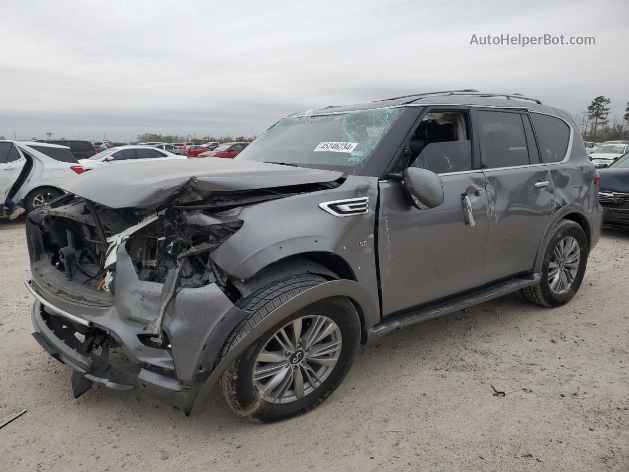 2018 Infiniti Qx80 Base Gray vin: JN8AZ2NF8J9660596