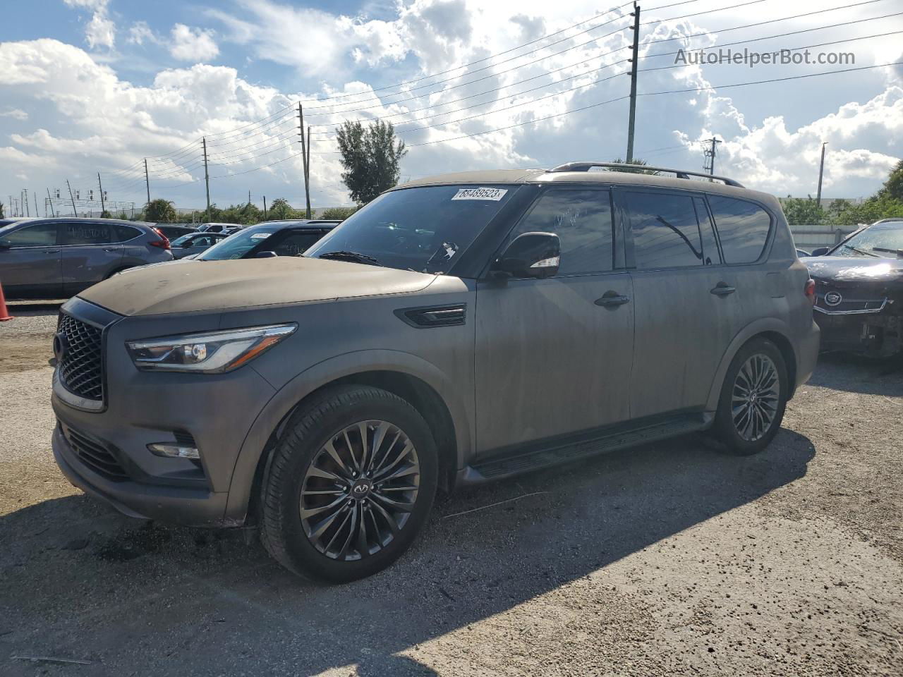 2018 Infiniti Qx80 Base Gray vin: JN8AZ2NF8J9662784