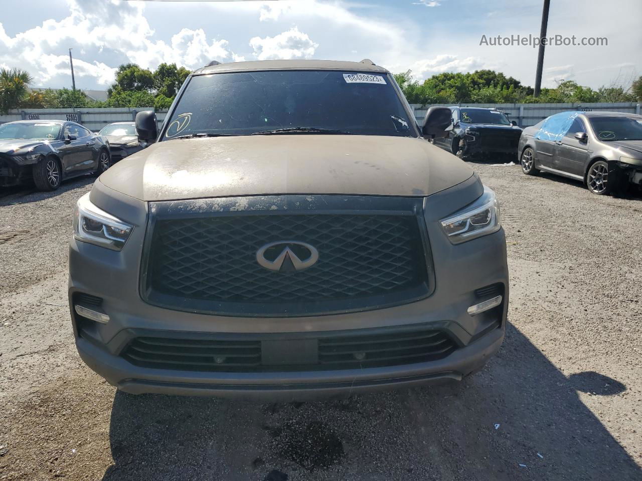 2018 Infiniti Qx80 Base Gray vin: JN8AZ2NF8J9662784