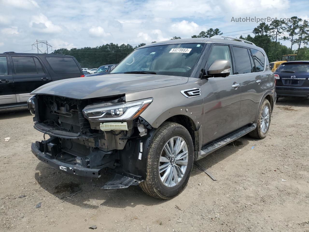 2019 Infiniti Qx80 Luxe Серый vin: JN8AZ2NF8K9685970