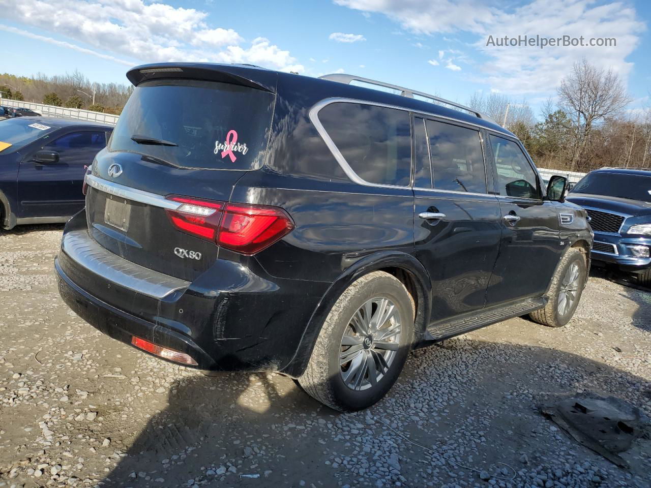 2018 Infiniti Qx80 Base Black vin: JN8AZ2NF9J9661921