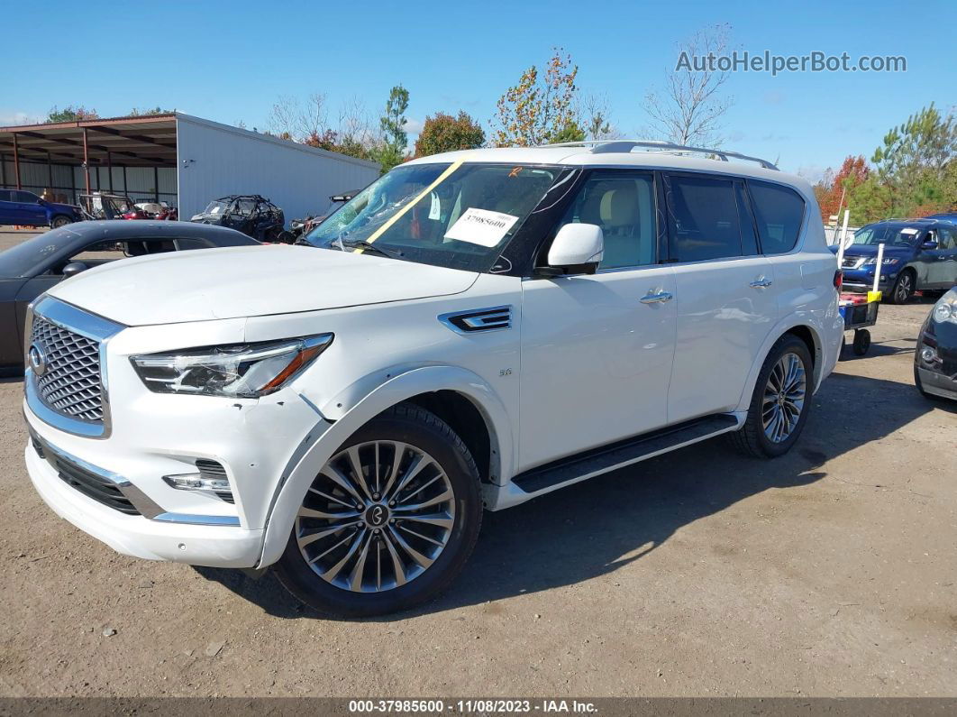 2018 Infiniti Qx80 White vin: JN8AZ2NF9J9663927