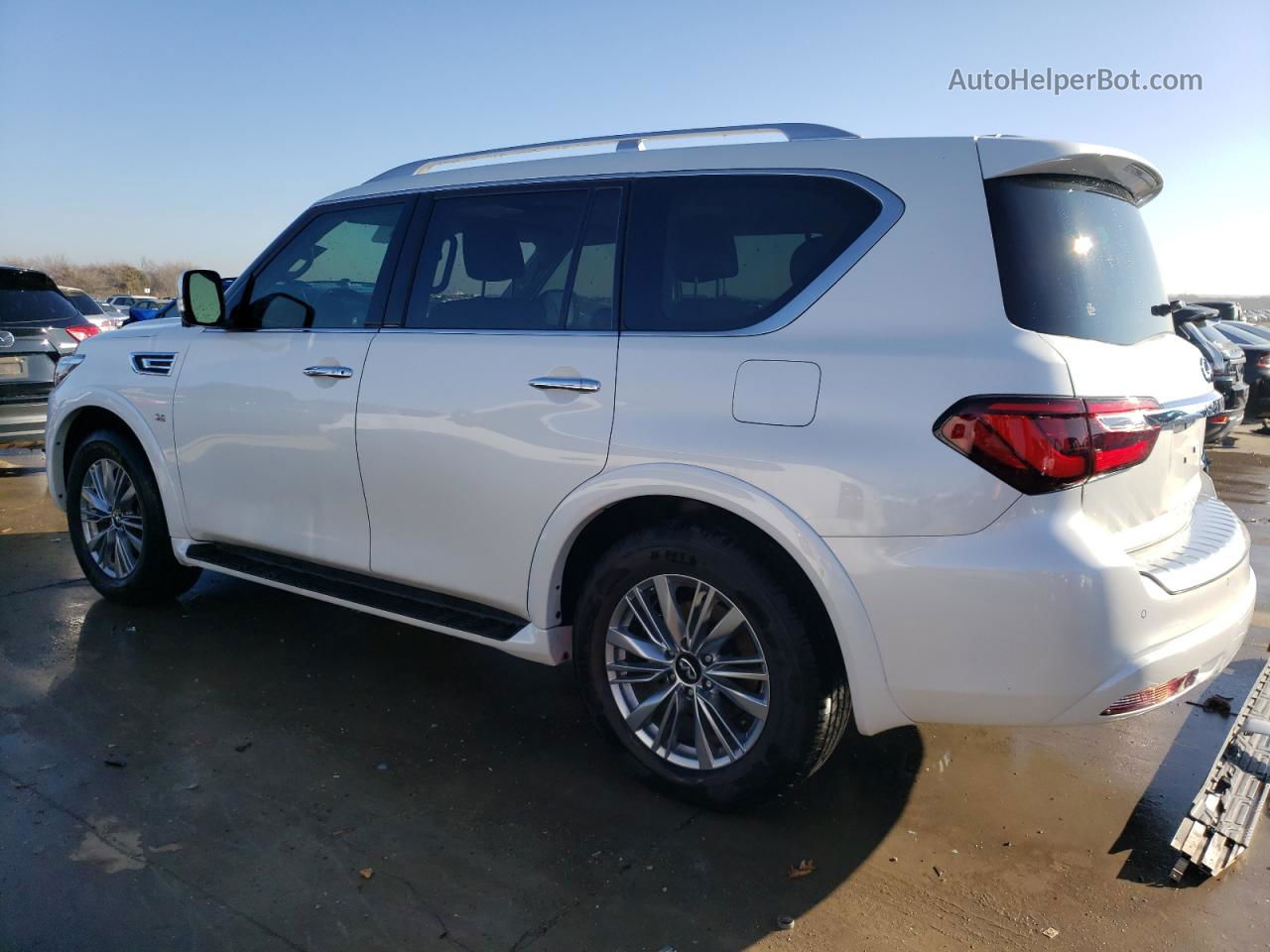 2018 Infiniti Qx80 Base White vin: JN8AZ2NF9J9664530