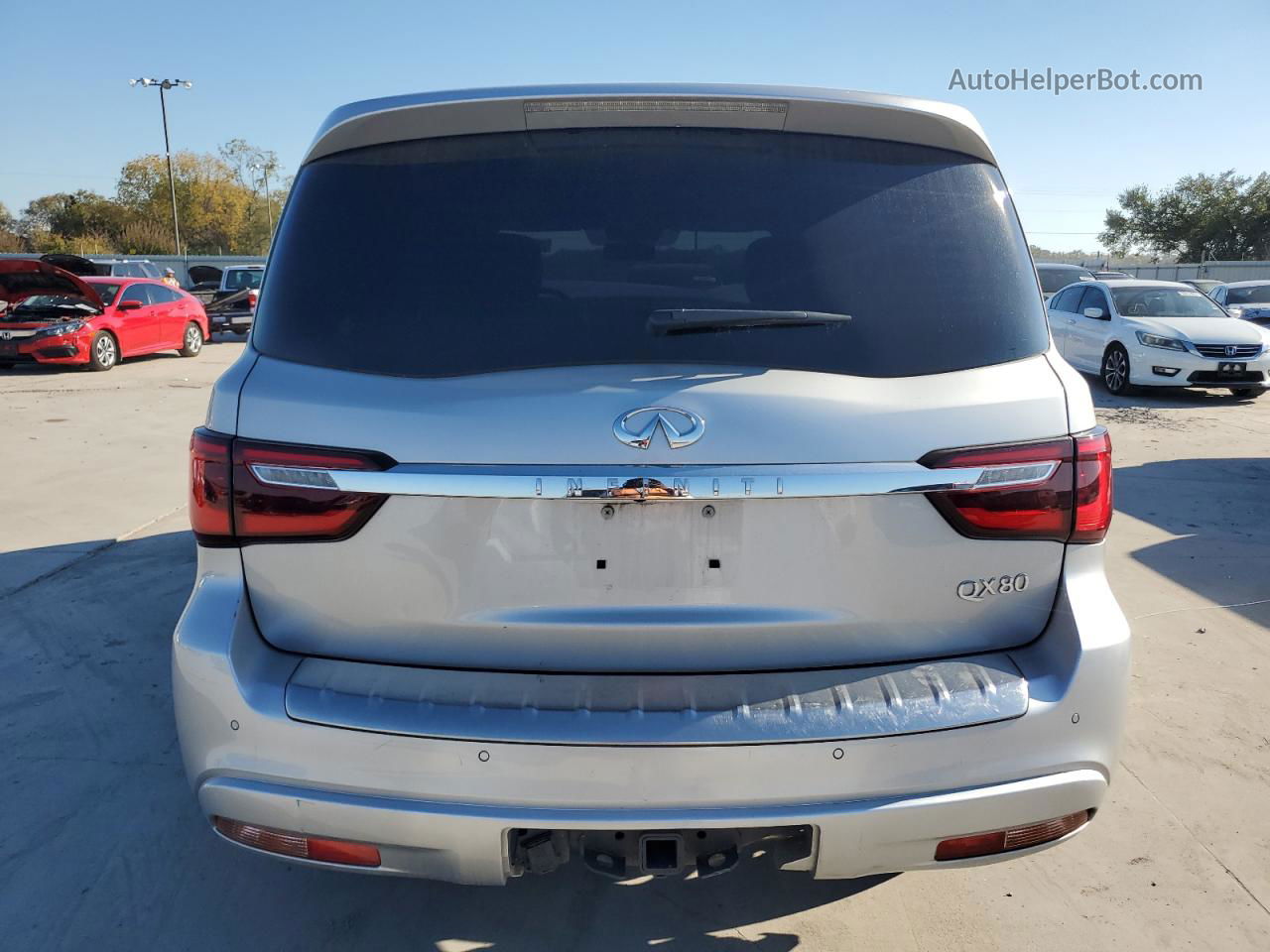 2019 Infiniti Qx80 Luxe Silver vin: JN8AZ2NF9K9687694