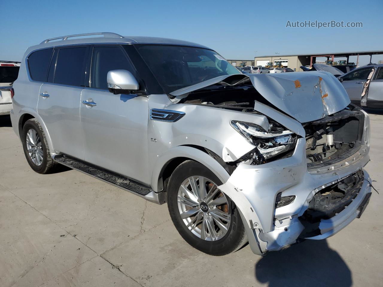 2019 Infiniti Qx80 Luxe Silver vin: JN8AZ2NF9K9687694