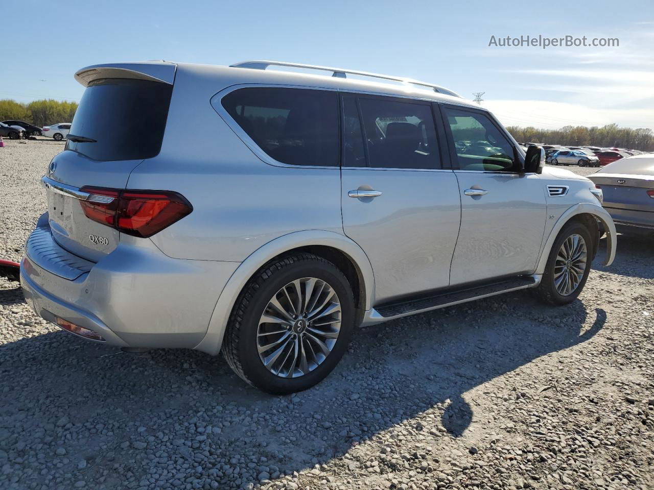 2018 Infiniti Qx80 Base Silver vin: JN8AZ2NFXJ9660132