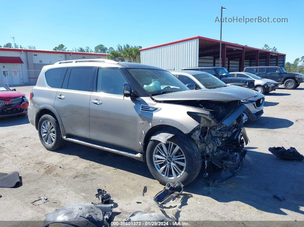 2018 Infiniti Qx80   Beige vin: JN8AZ2NFXJ9660275