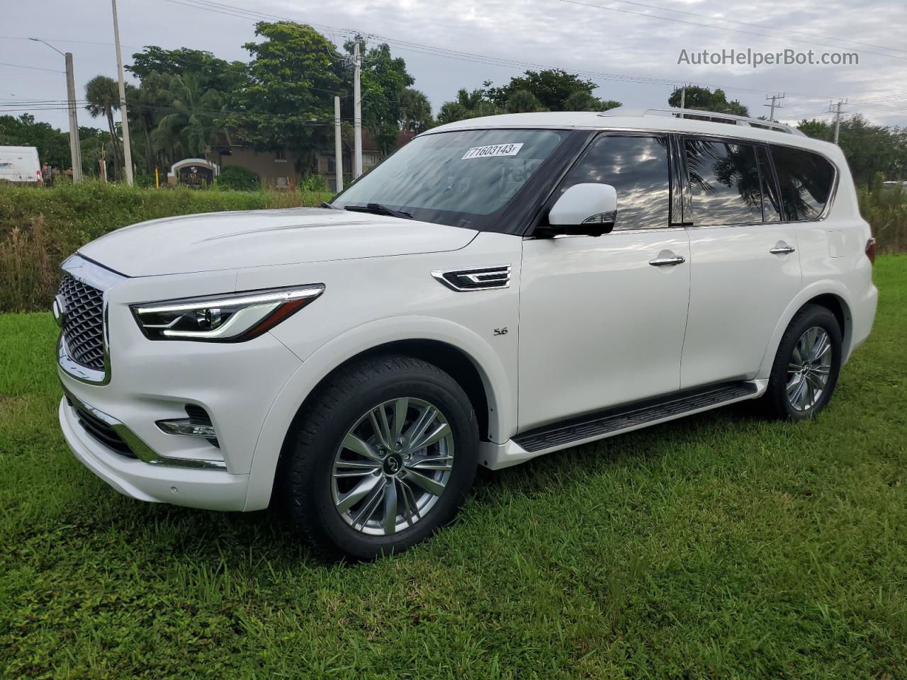 2018 Infiniti Qx80 Base White vin: JN8AZ2NFXJ9661541