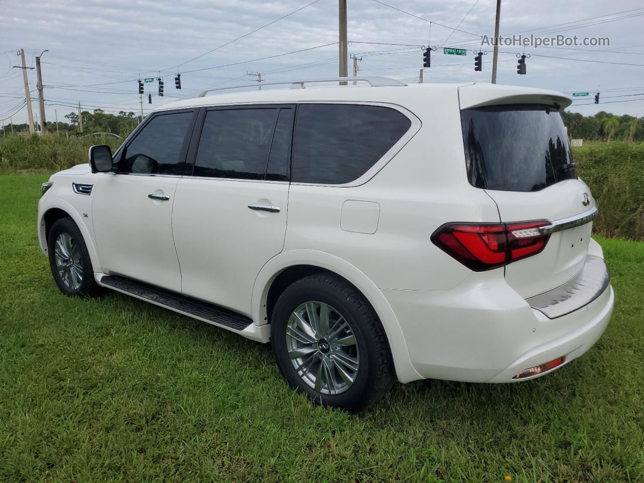 2018 Infiniti Qx80 Base White vin: JN8AZ2NFXJ9661541