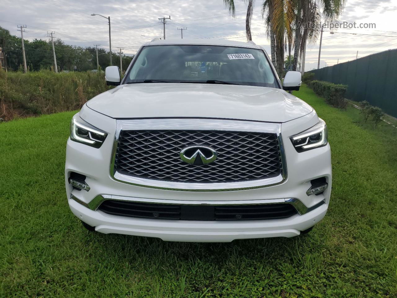 2018 Infiniti Qx80 Base White vin: JN8AZ2NFXJ9661541