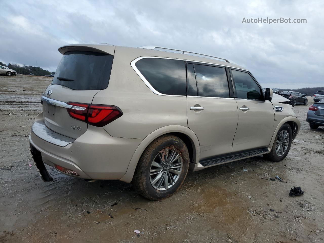 2018 Infiniti Qx80 Base Gold vin: JN8AZ2NFXJ9663340