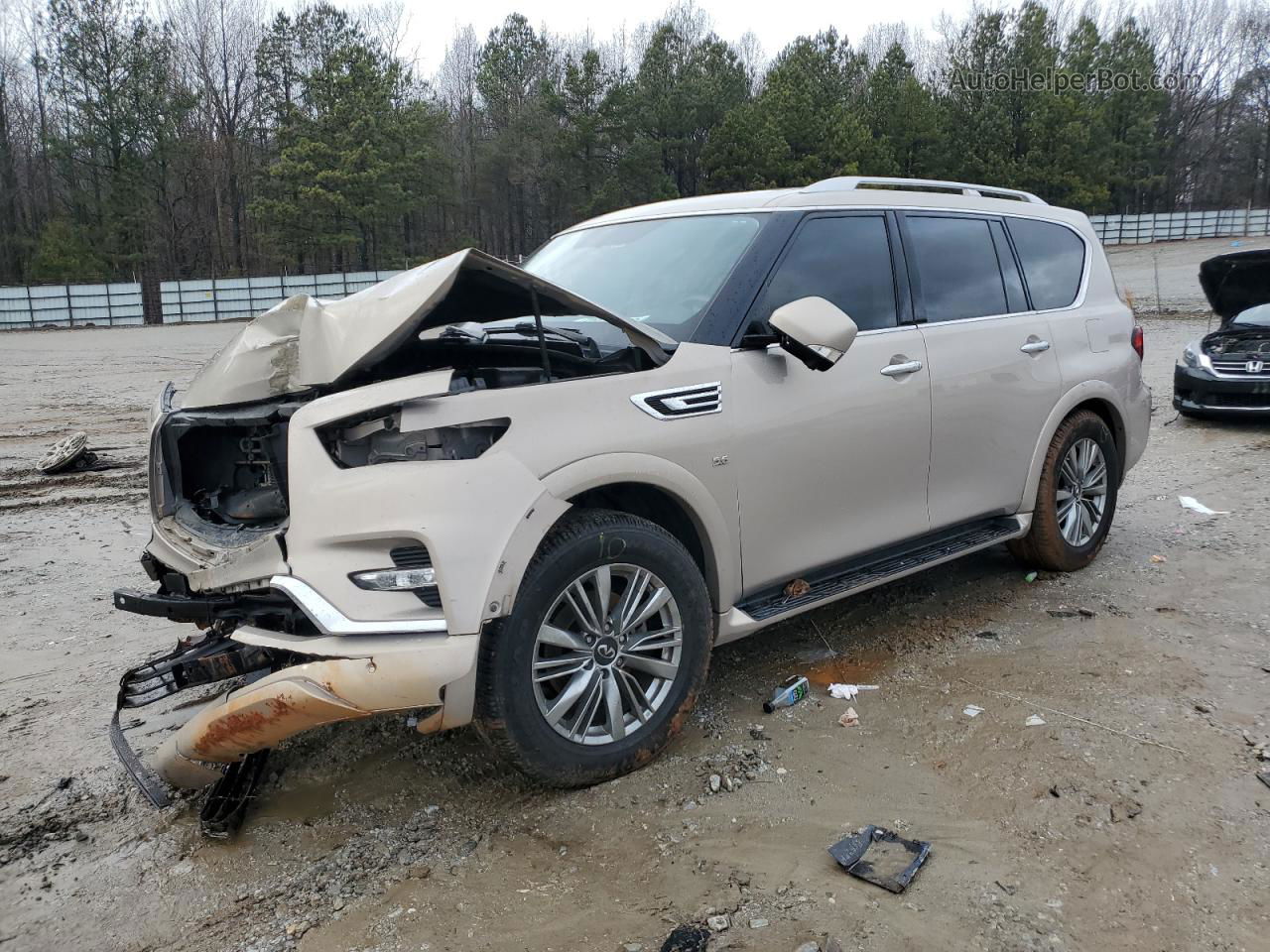 2018 Infiniti Qx80 Base Gold vin: JN8AZ2NFXJ9663340