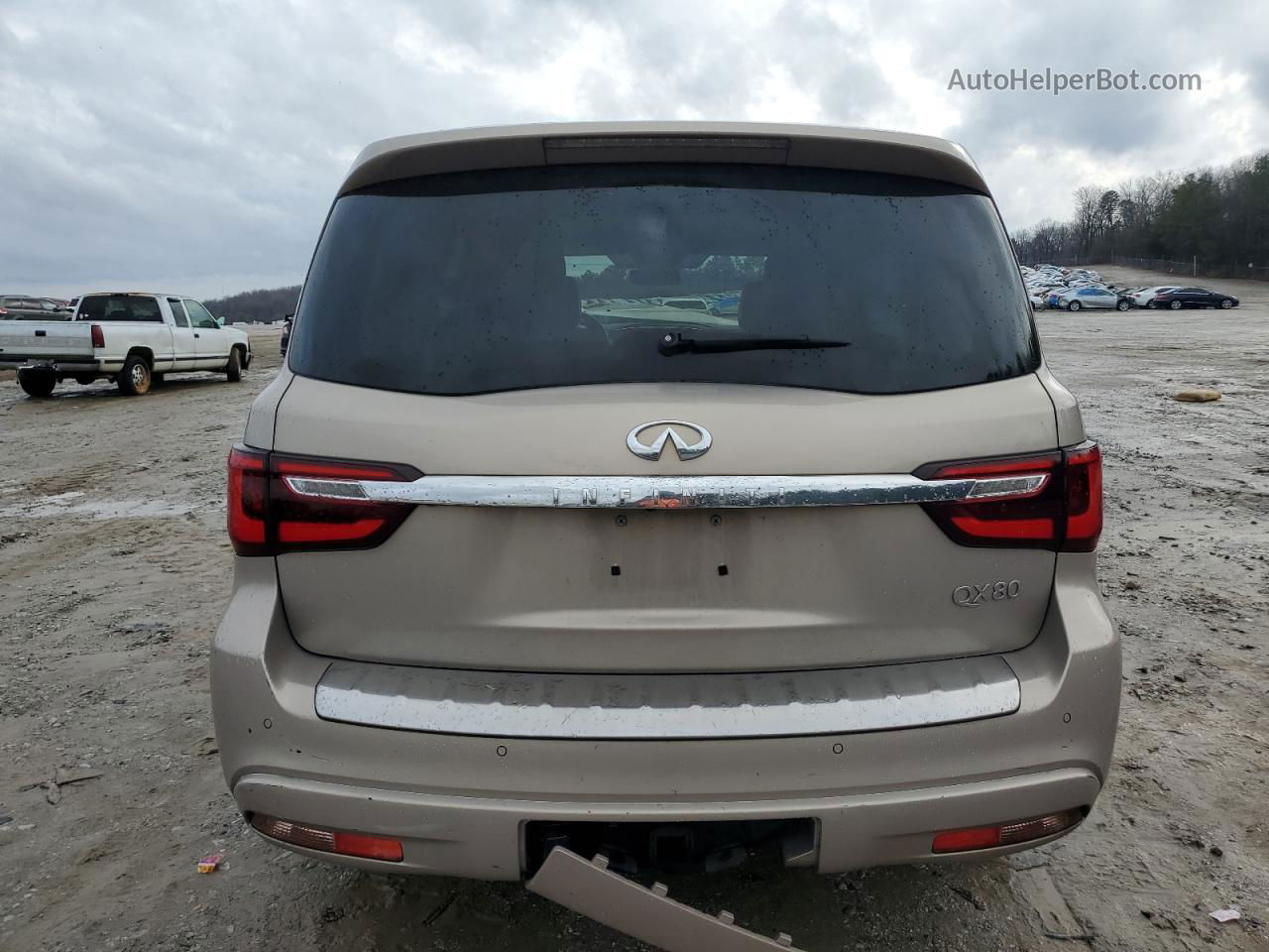 2018 Infiniti Qx80 Base Gold vin: JN8AZ2NFXJ9663340