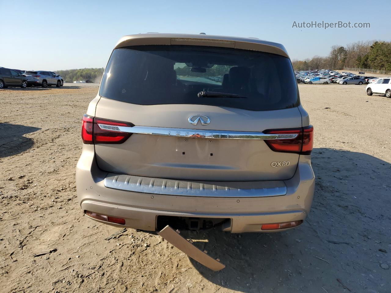 2018 Infiniti Qx80 Base Gold vin: JN8AZ2NFXJ9663340