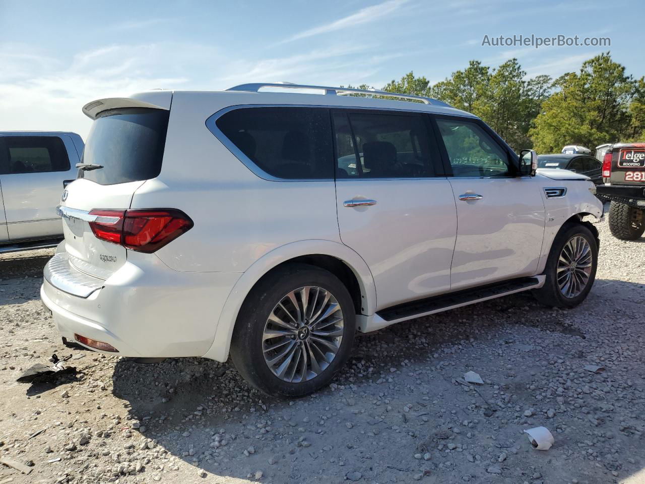 2019 Infiniti Qx80 Luxe Белый vin: JN8AZ2NFXK9681516