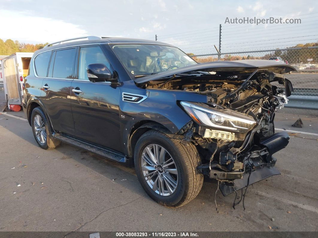 2019 Infiniti Qx80 Luxe Blue vin: JN8AZ2NFXK9687364