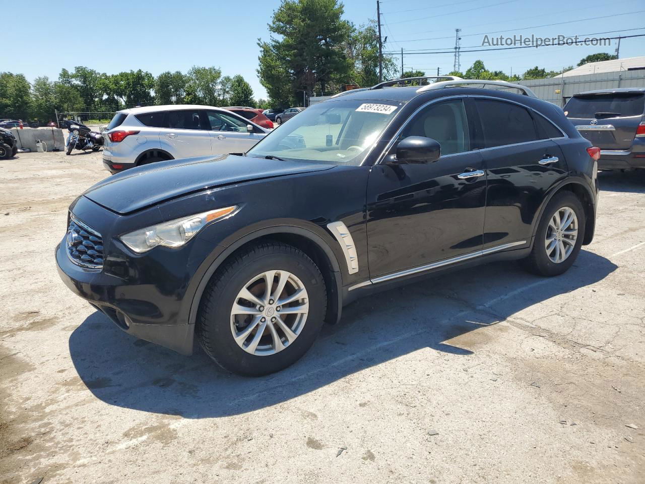 2009 Infiniti Fx35  Черный vin: JNRAS18W19M158091