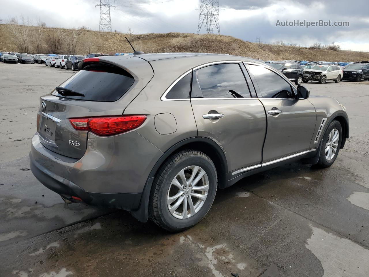 2009 Infiniti Fx35  Tan vin: JNRAS18W49M152835