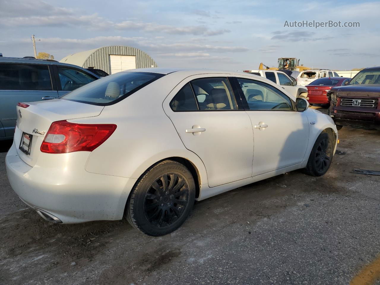 2013 Suzuki Kizashi S White vin: JS2RE9A19D6100059