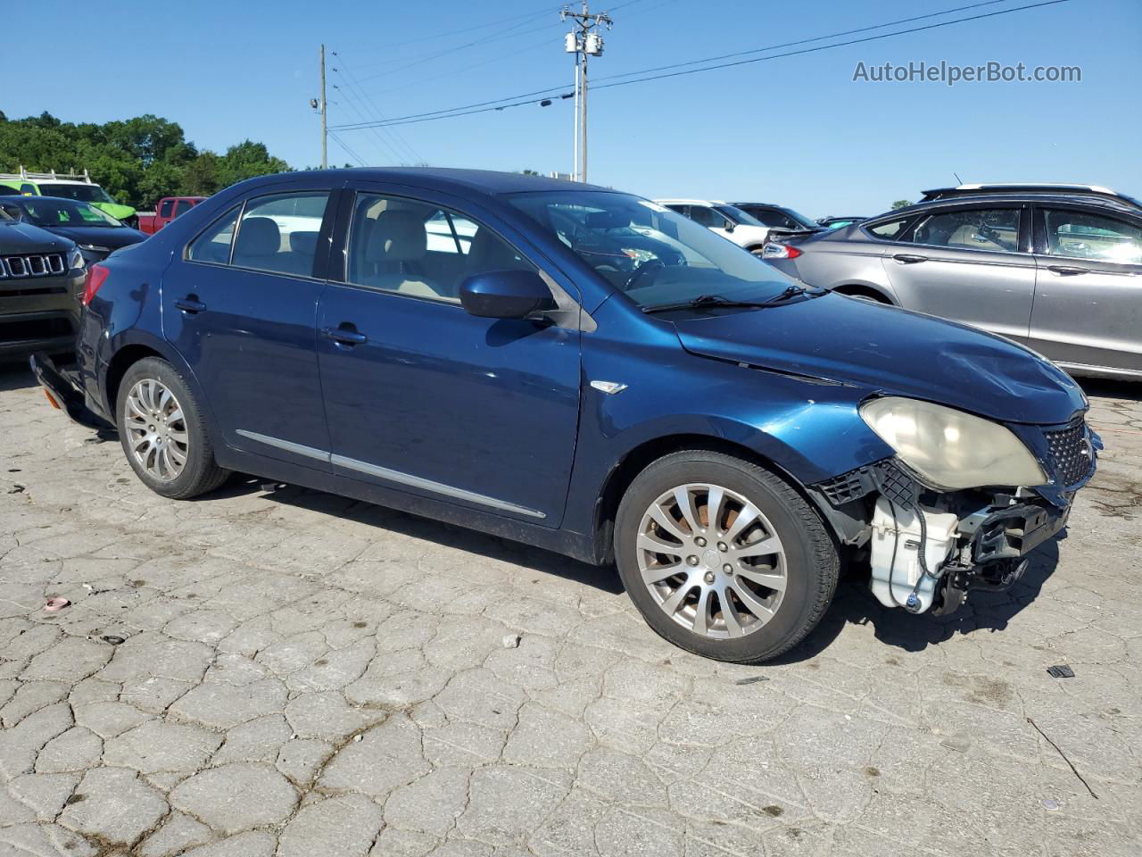 2013 Suzuki Kizashi Se Blue vin: JS2RE9A31D6100154