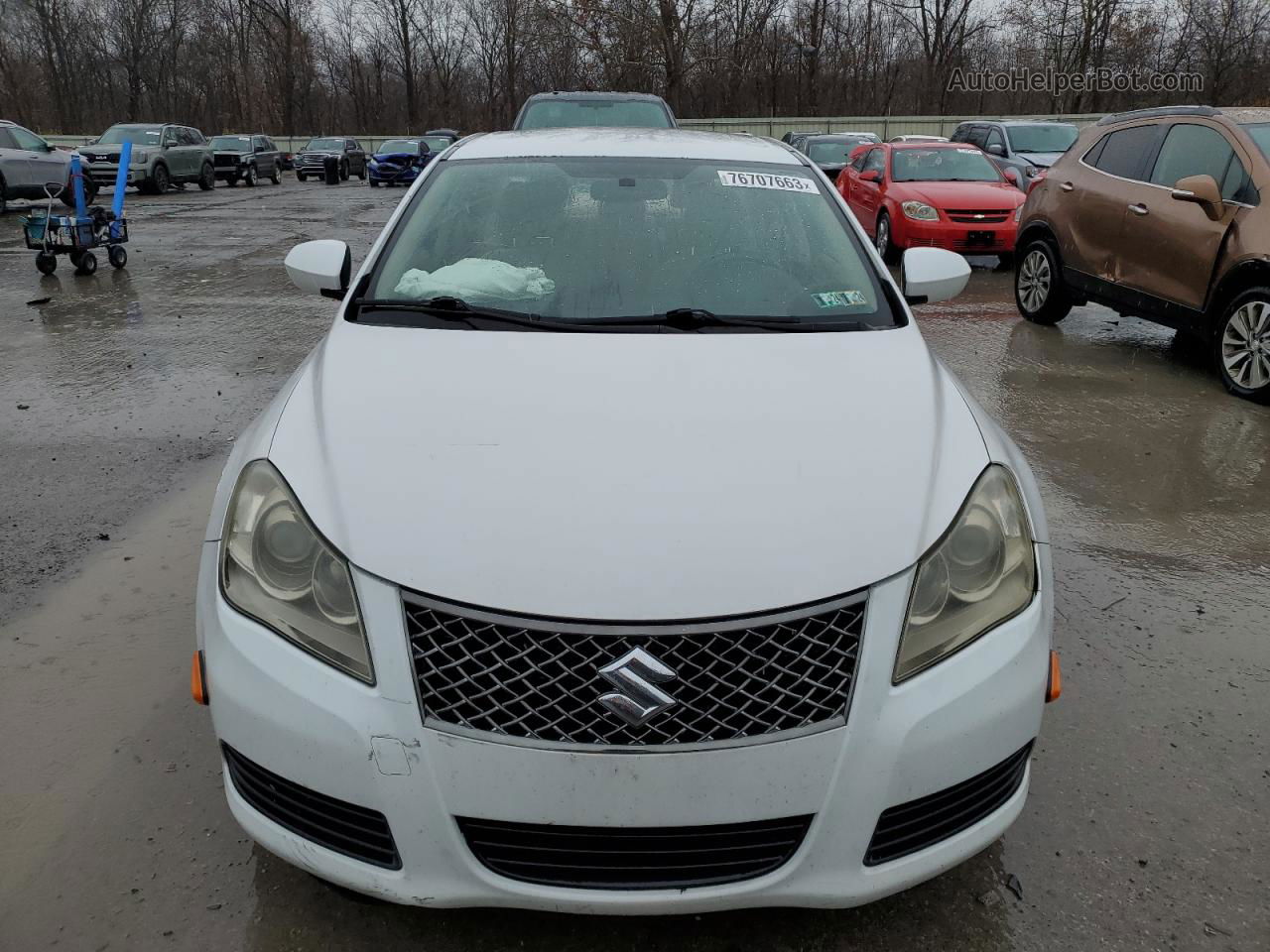 2013 Suzuki Kizashi Se White vin: JS2RF9A32D6100063