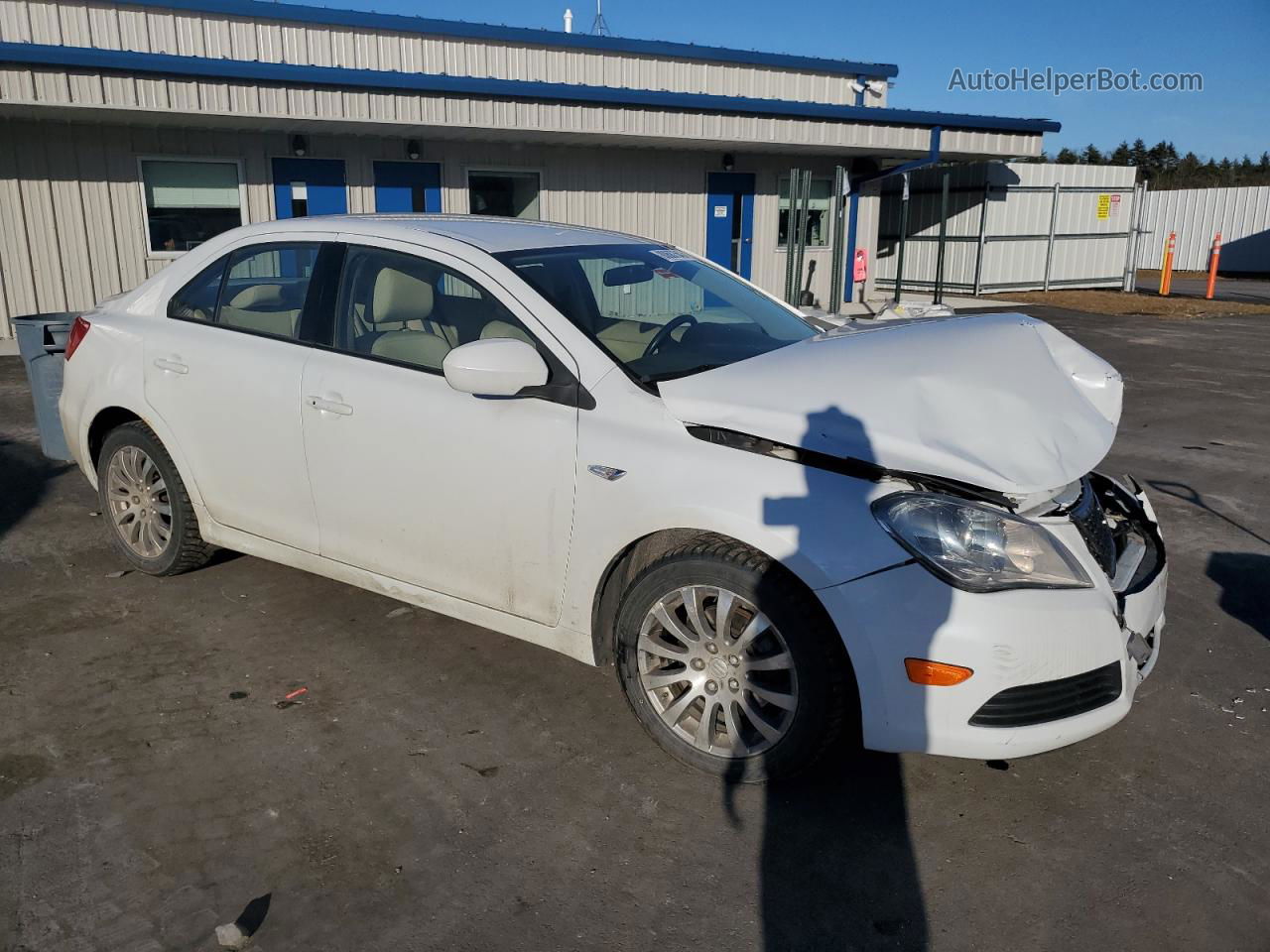 2013 Suzuki Kizashi Se White vin: JS2RF9A36D6100034