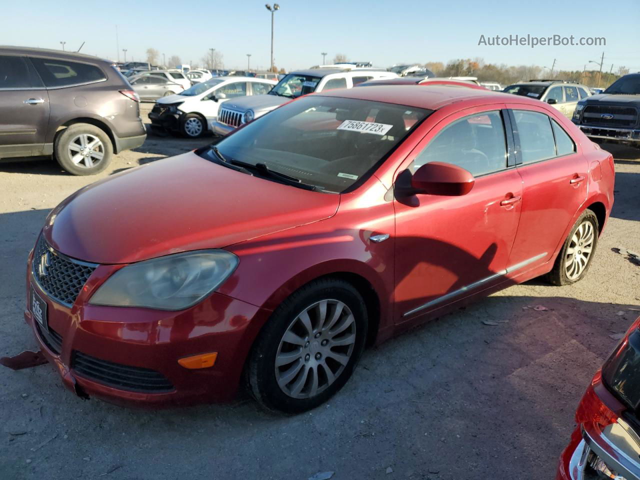 2013 Suzuki Kizashi Se Red vin: JS2RF9A37D6100298