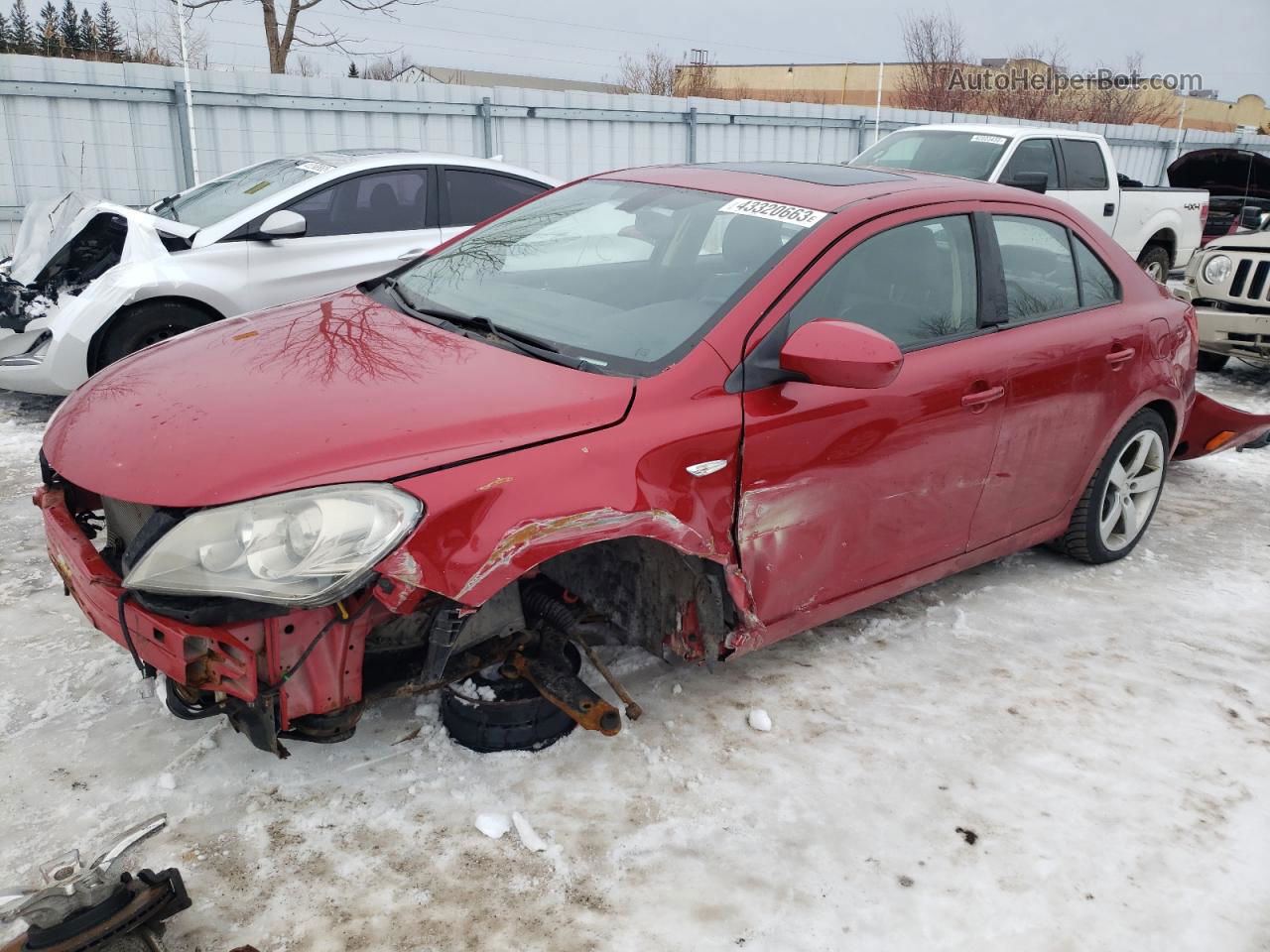 2013 Suzuki Kizashi Sx Red vin: JS2RF9A74D6100097