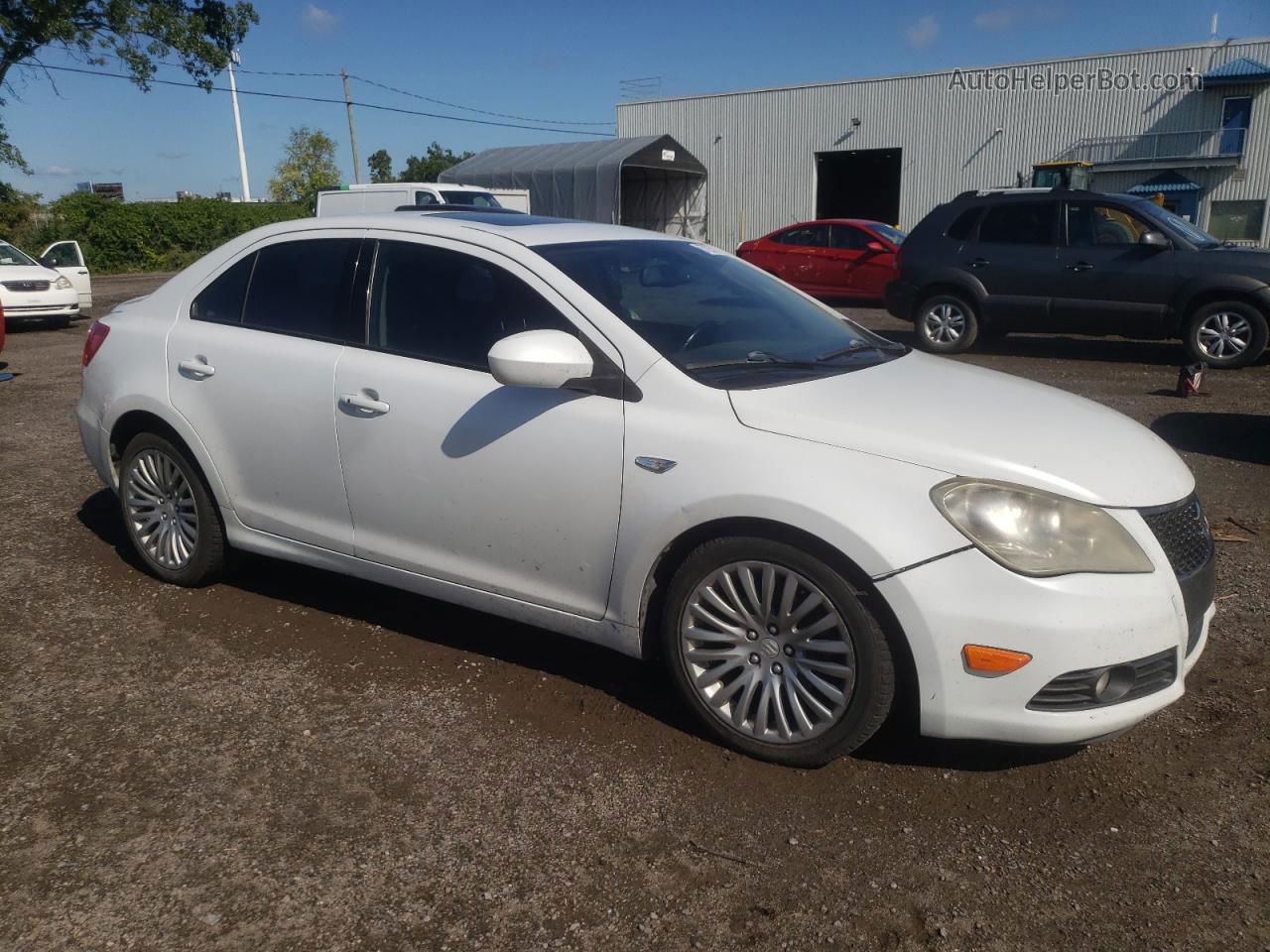 2013 Suzuki Kizashi Sx White vin: JS2RF9A75D6100142