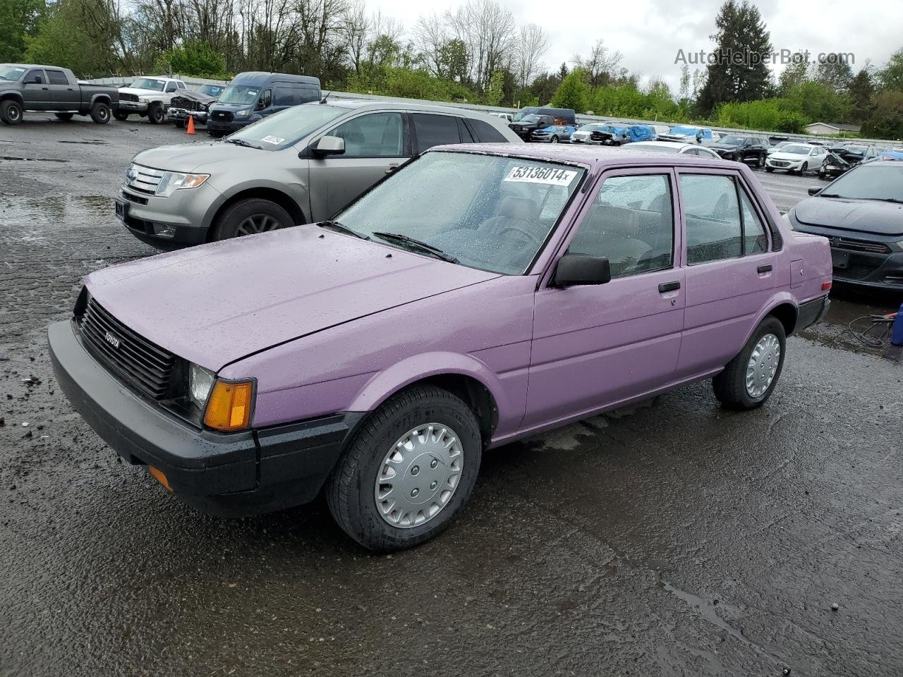 1985 Toyota Corolla Dlx Purple vin: JT2AE82EXF3148167