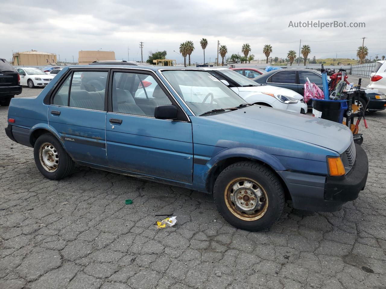 1985 Toyota Corolla Le Blue vin: JT2AE83E7F3212860