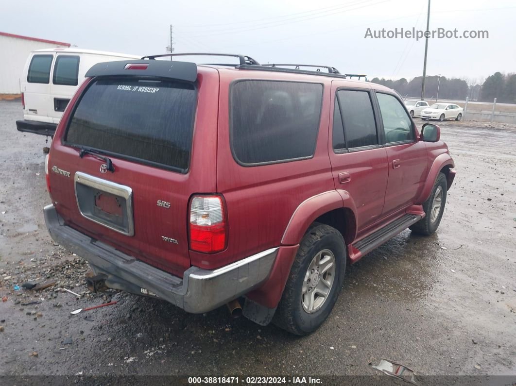 2002 Toyota 4runner Sr5 Maroon vin: JT3GN86R120247975