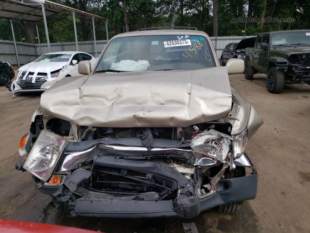 2002 Toyota 4runner Sr5 Tan vin: JT3GN86R620234588