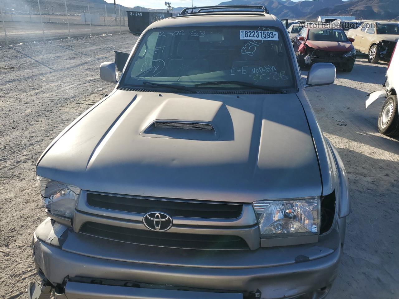 2002 Toyota 4runner Sr5 Silver vin: JT3GN86RX20240779