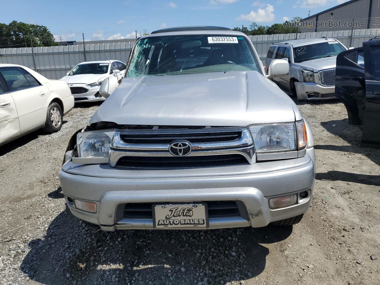 2002 Toyota 4runner Limited Silver vin: JT3GN87R420248343