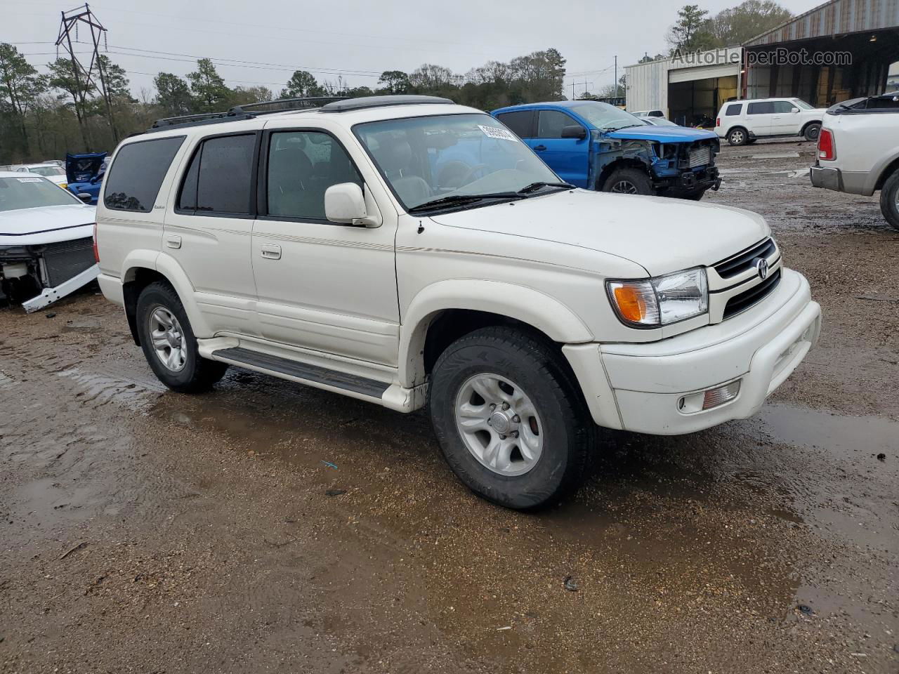 2002 Toyota 4runner Limited White vin: JT3GN87R529000808