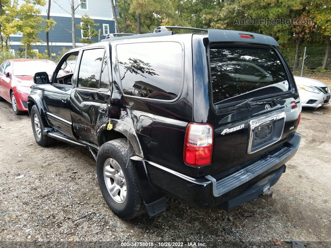 2002 Toyota 4runner Limited Black vin: JT3GN87R820243887