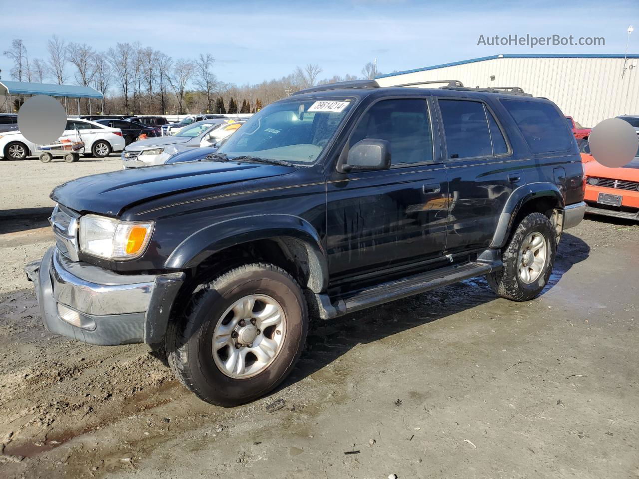 2002 Toyota 4runner Sr5 Black vin: JT3HN86R329068806