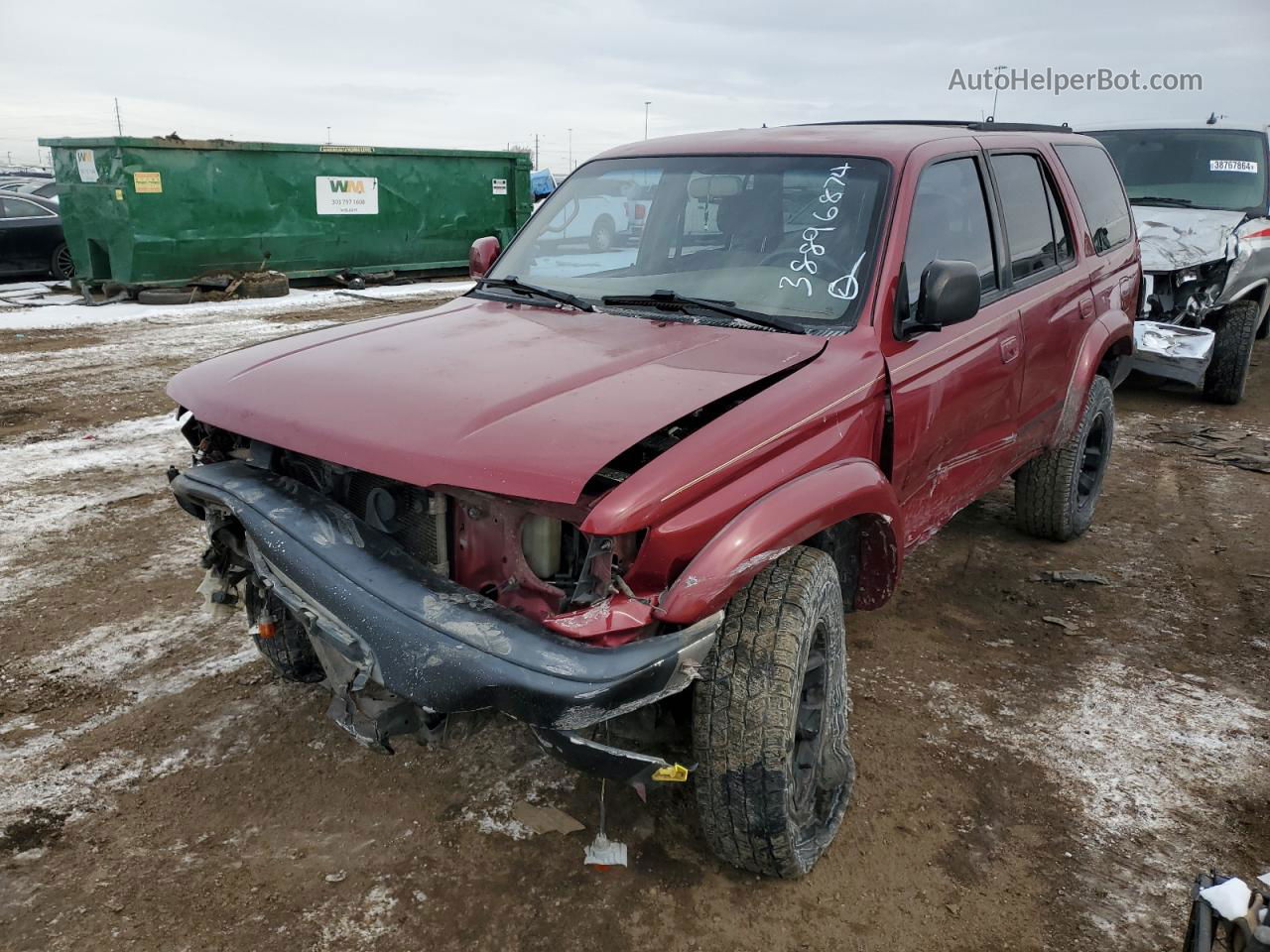 2002 Toyota 4runner Sr5 Темно-бордовый vin: JT3HN86R329071396