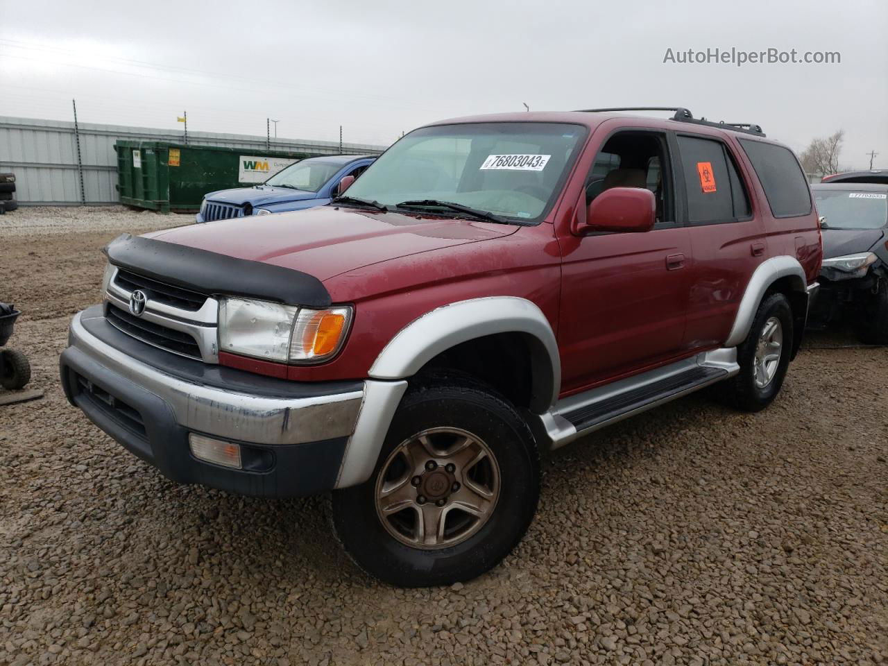 2002 Toyota 4runner Sr5 Red vin: JT3HN86R620385872