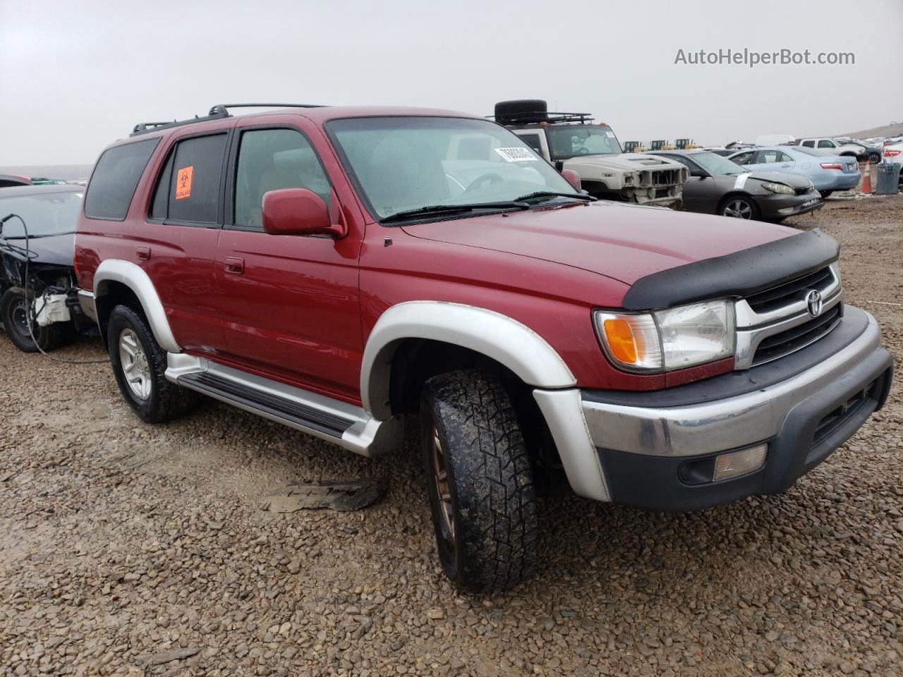 2002 Toyota 4runner Sr5 Red vin: JT3HN86R620385872