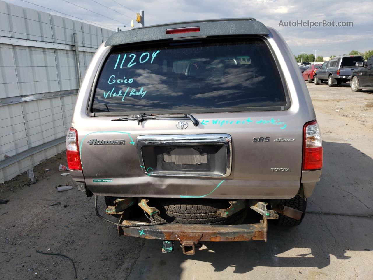 2002 Toyota 4runner Sr5 Gray vin: JT3HN86R720374783