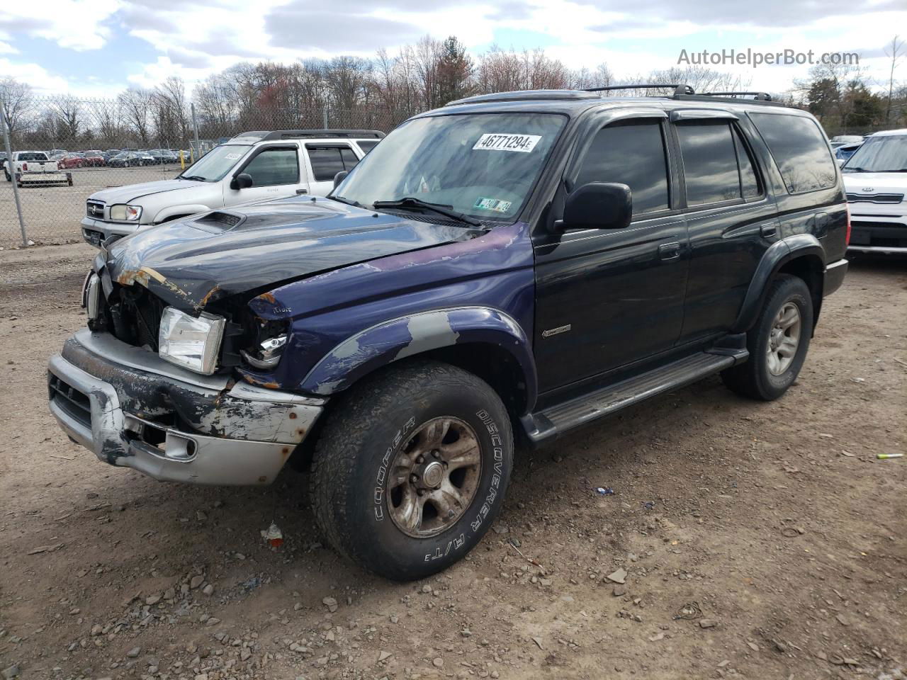 2002 Toyota 4runner Sr5 Black vin: JT3HN86R820381676